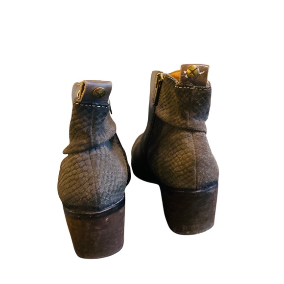 Pikolinos Gray Leather Ankle Boots Women Size 37 - Picture 3 of 8